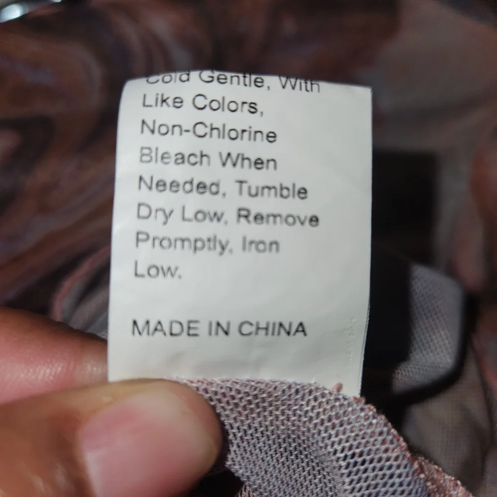 Shein long sleeve sheer top - Picture 3 of 5